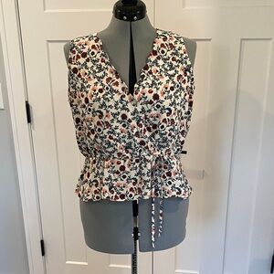Nine Britton Floral Sleeveless Blouse